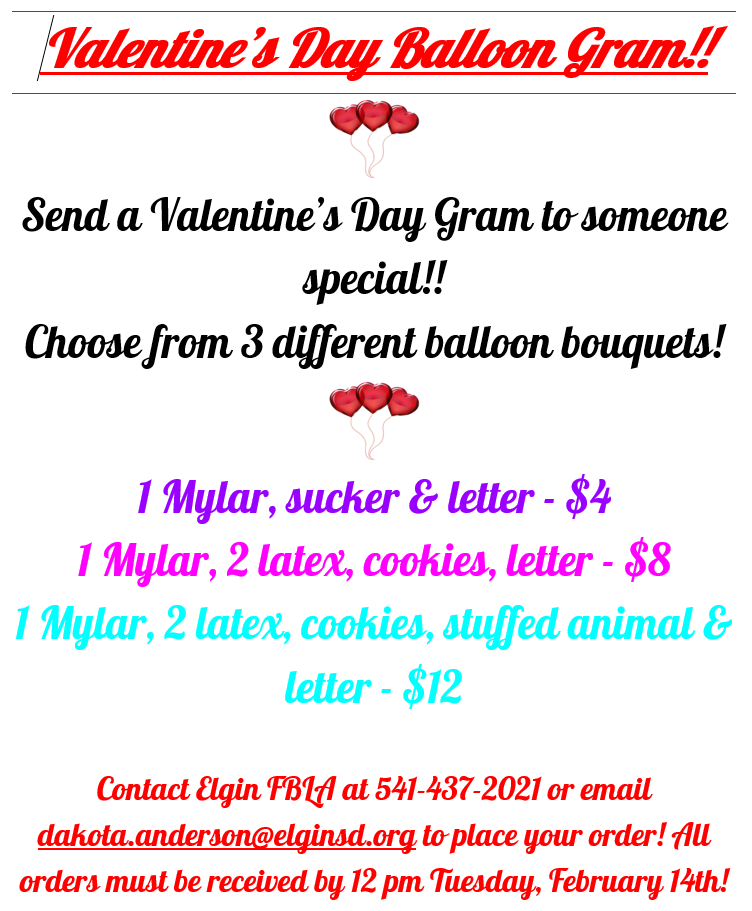 FBLA Valentine Fundraiser